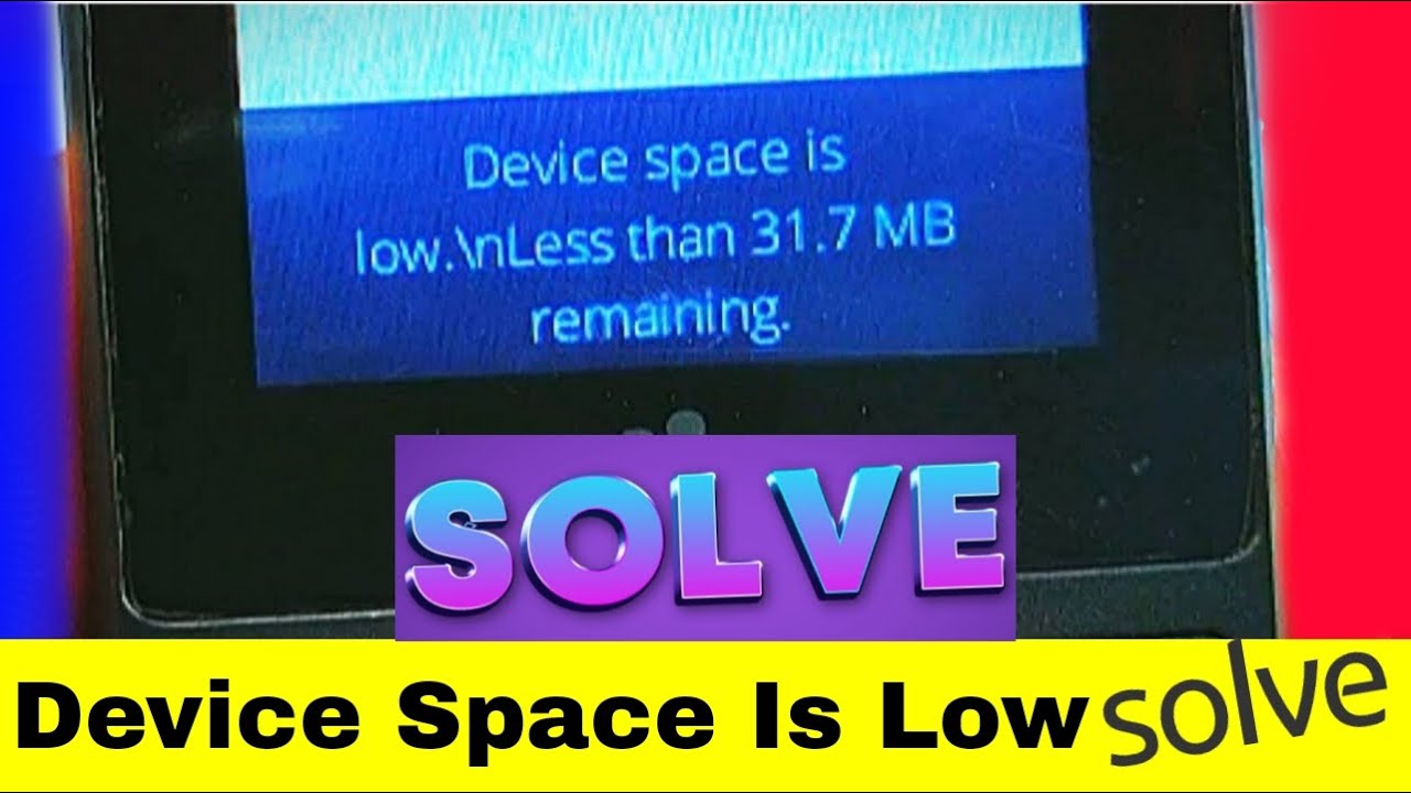 device space is low in jio phone ! device space is low jio phone problem jio f250y divce space low