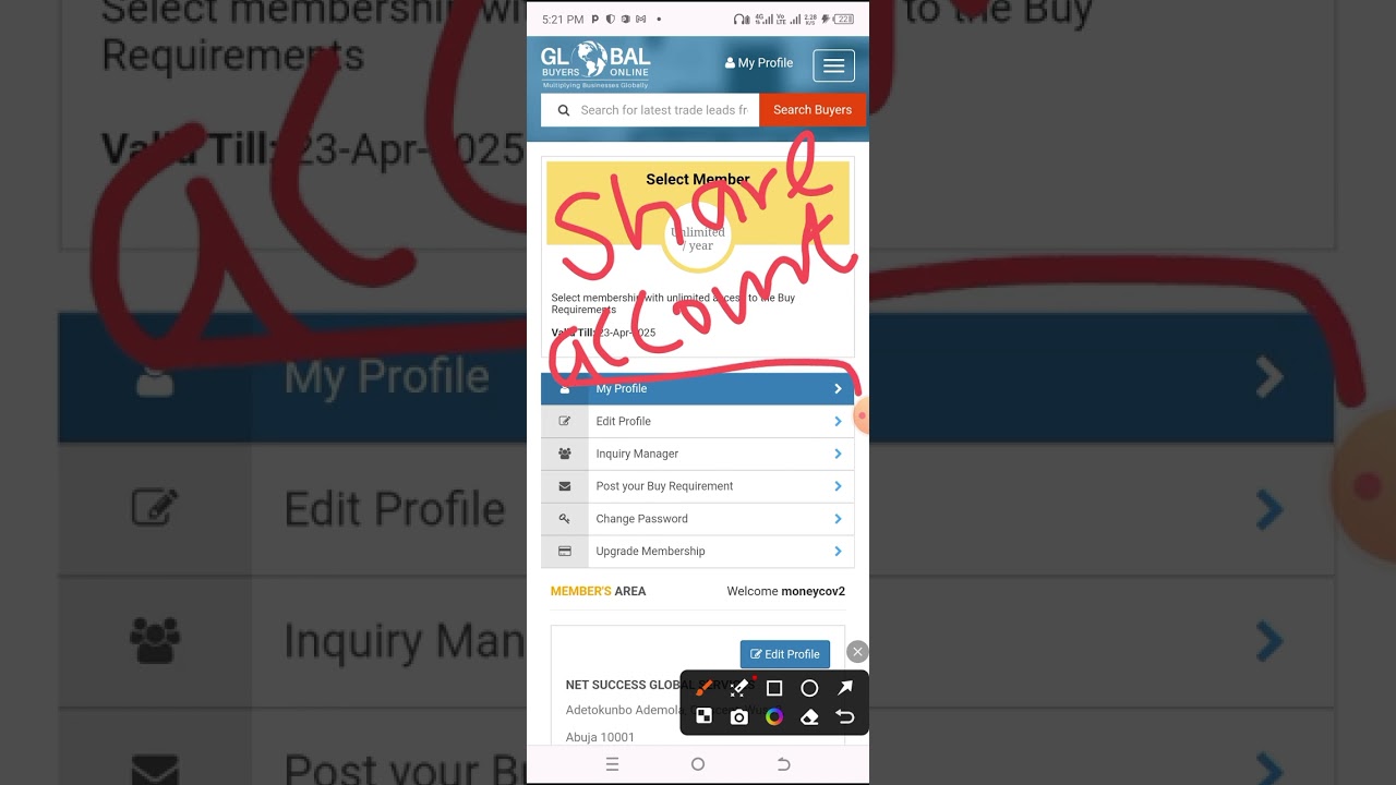 Intro; Global Buyers Online ( Don't change the settings )