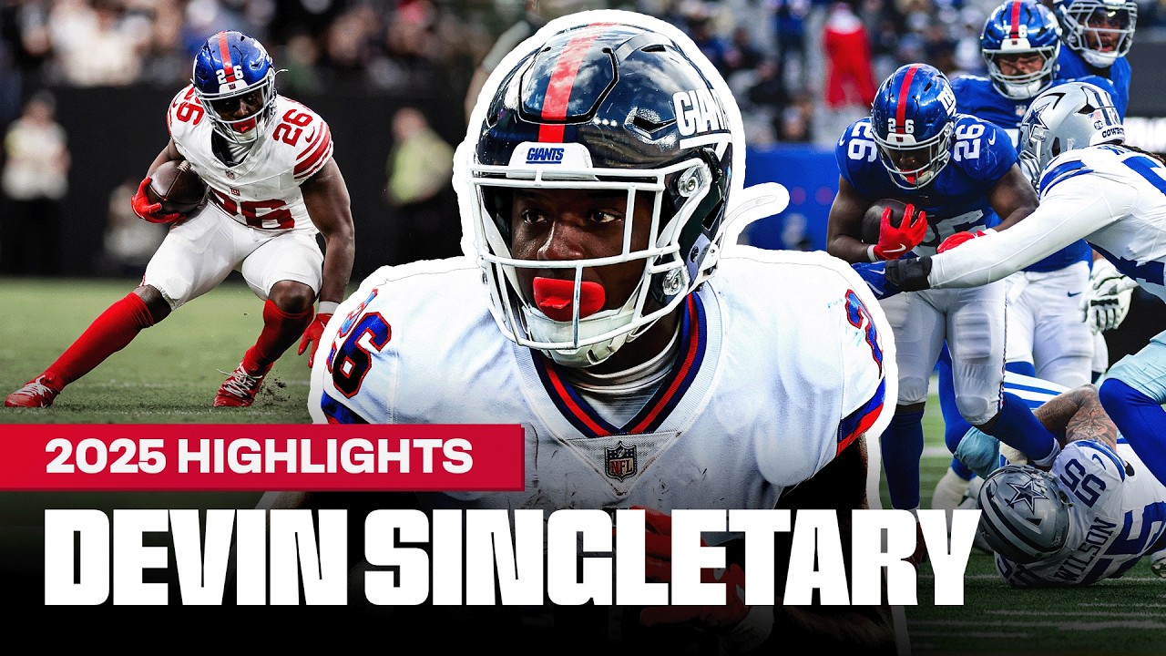 Devin Singletary Top 2025 Season Highlights | New York Giants