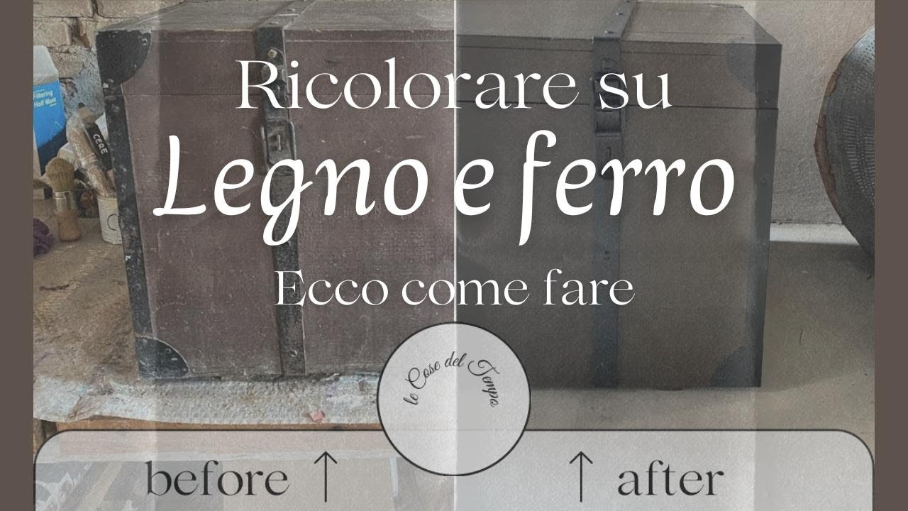 Recupero conservativo su legno e metallo, tutto con un'unica marca di pitture