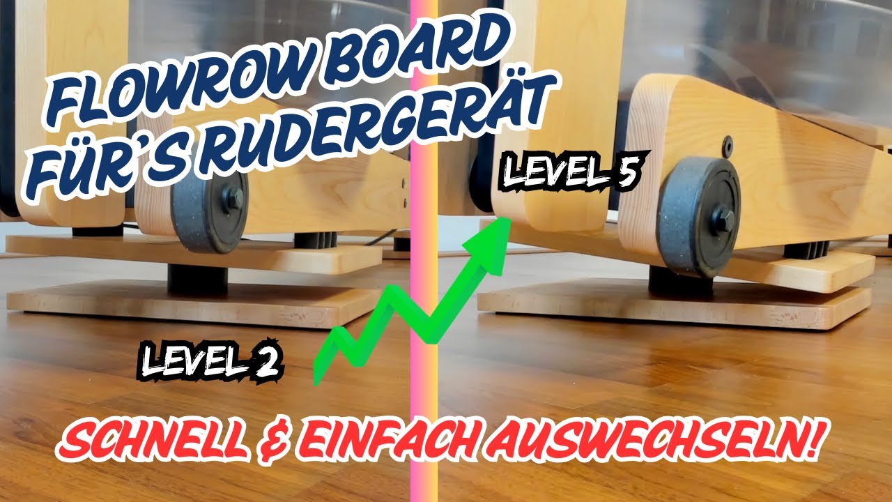 Rudergerät auf Wellen: FlowRow Trainingslevel anpassen leicht gemacht!