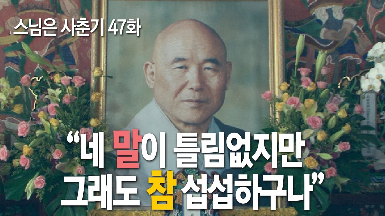 스님은 사춘기 47화. “네 말이 틀림없지만 그래도 참 섭섭하구나”