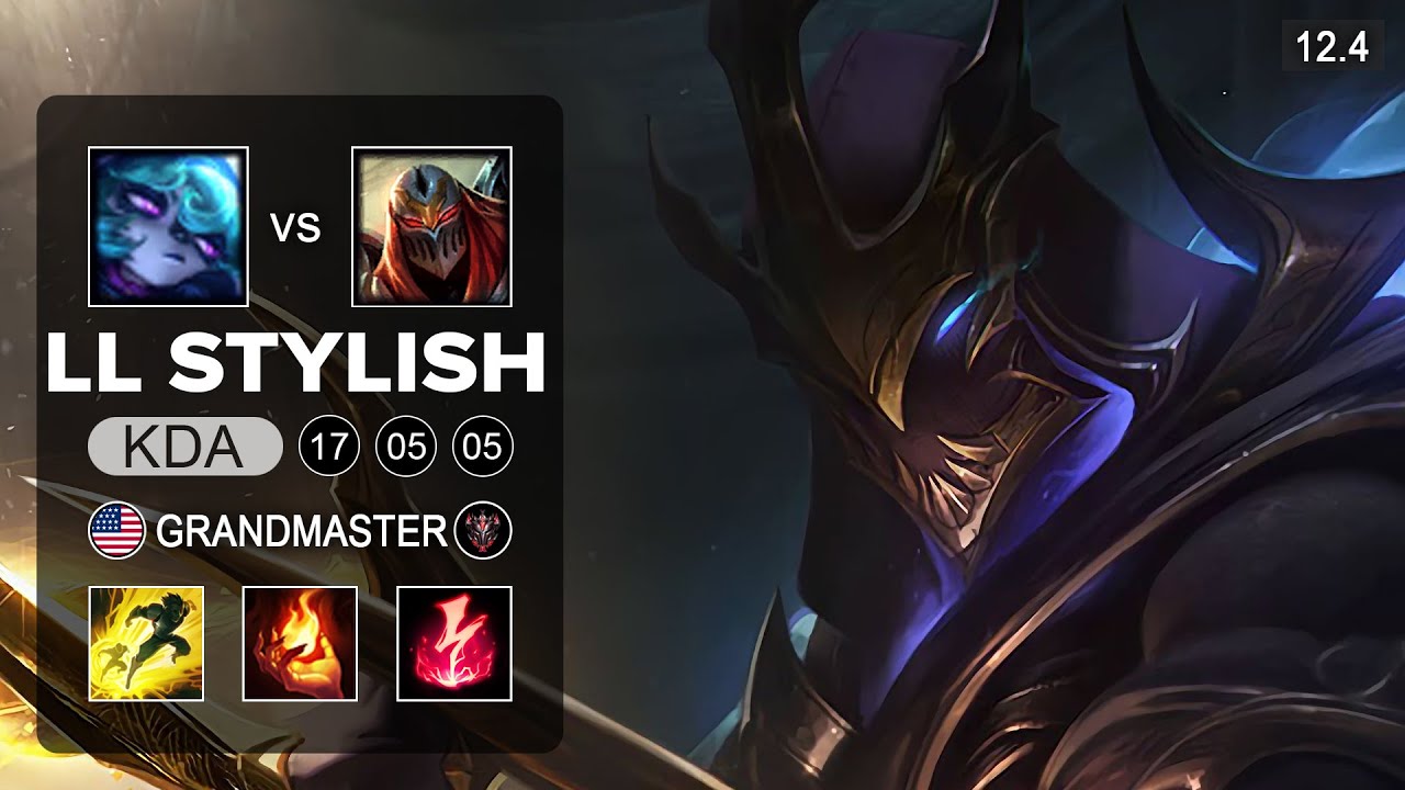 LL Stylish Zed Mid vs Vex - NA Grandmaster - Season 12 Patch 12.4