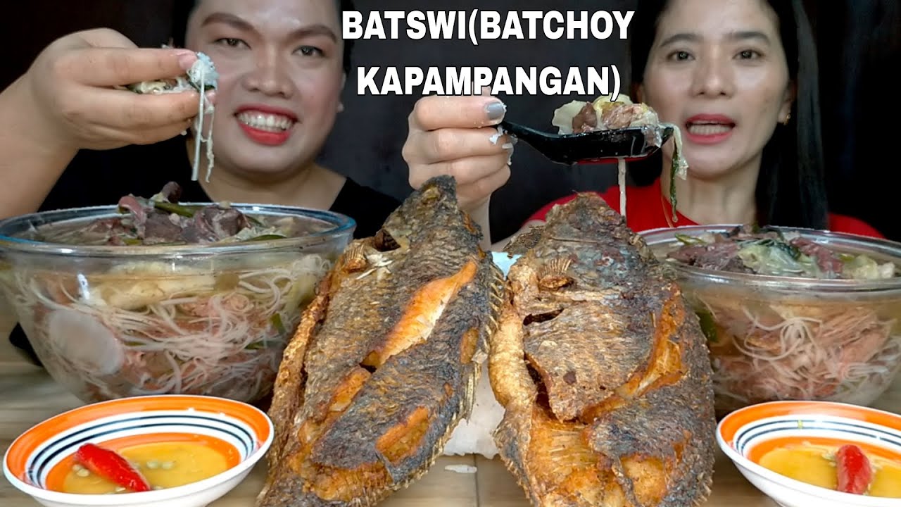 KAPAMPANGAN BATCHOY (BATSWI) PRITONG TILAPIA MUKBANG | PAMPANGA DISH | ASMR MUKBANG PHILIPPINES