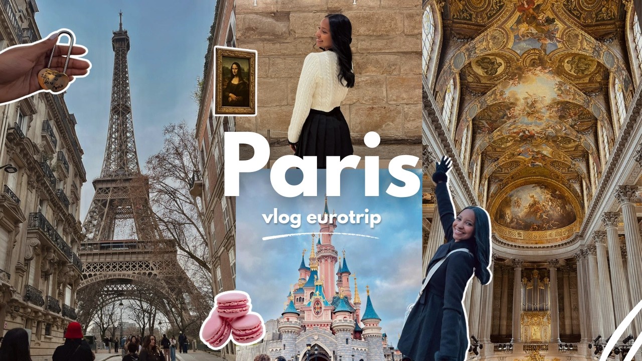 MEUS DIAS EM PARIS: vlog de viagem, eurotrip, disney, torre eiffel, museu do louvre e muito mais