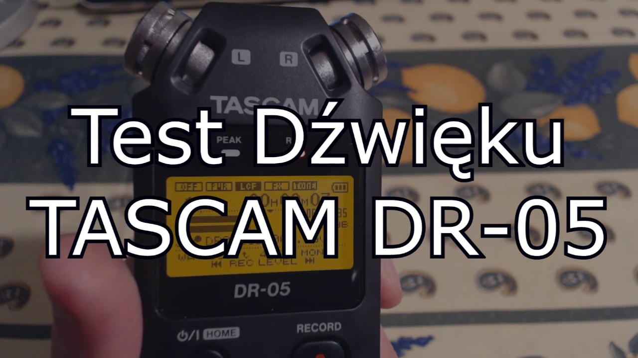 ⚫ Rejestrator Tascam DR-05 V2, unboxing, ustawienia, test nagrywania