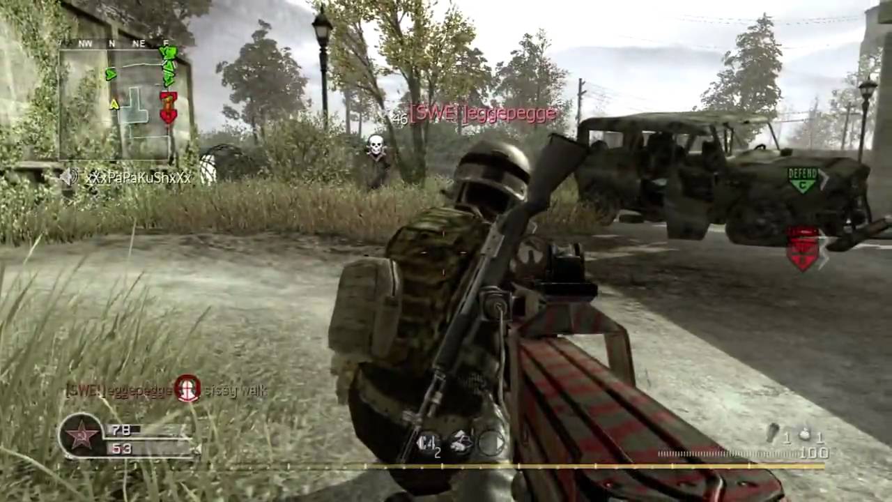 CoD 4 Humiliation Funtage :: We Don't Need No Riot Shields :D (1 day/man funtage)