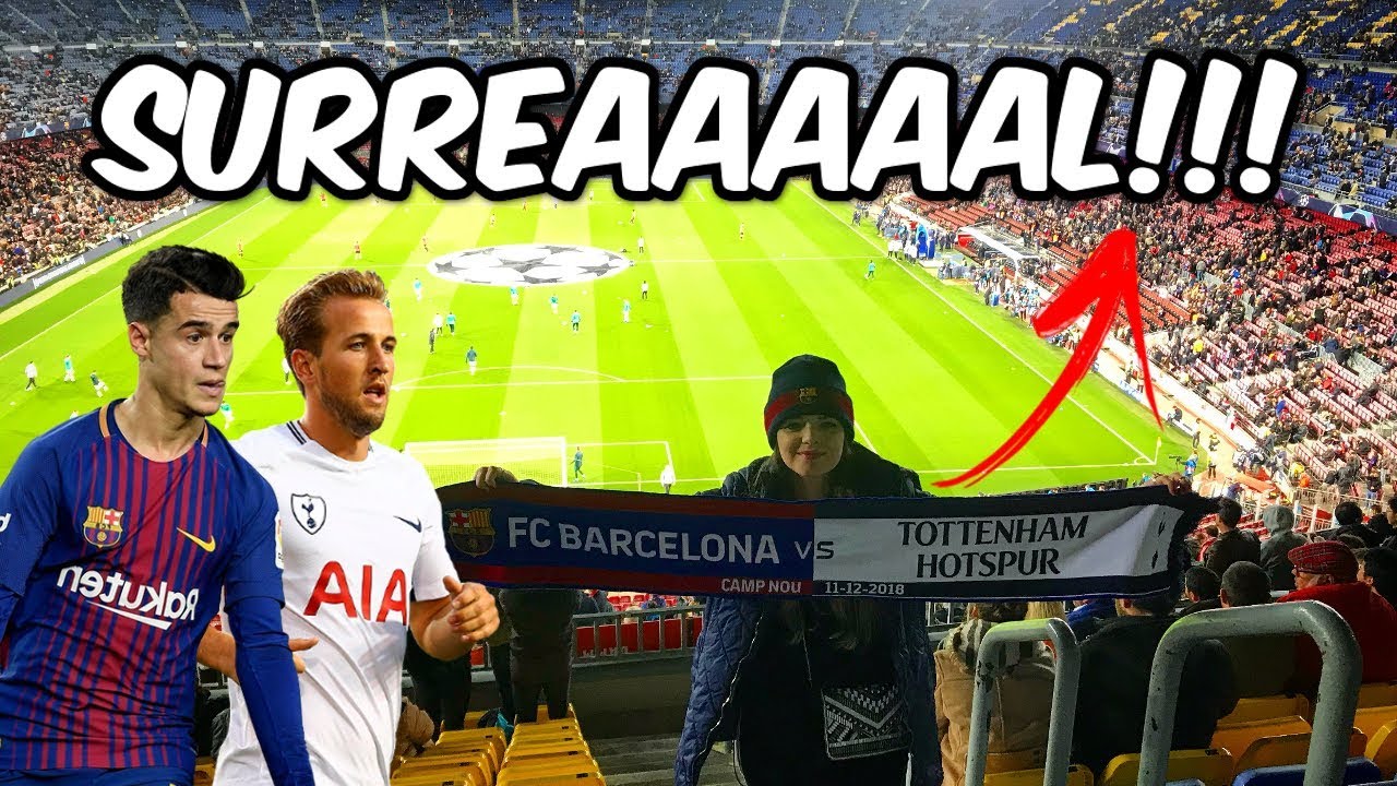 FUI ASSISTIR MEU PRIMEIRO JOGO DA CHAMPIONS SOZINHA!!! (BARCELONA 1 X 1 TOTTENHAM)