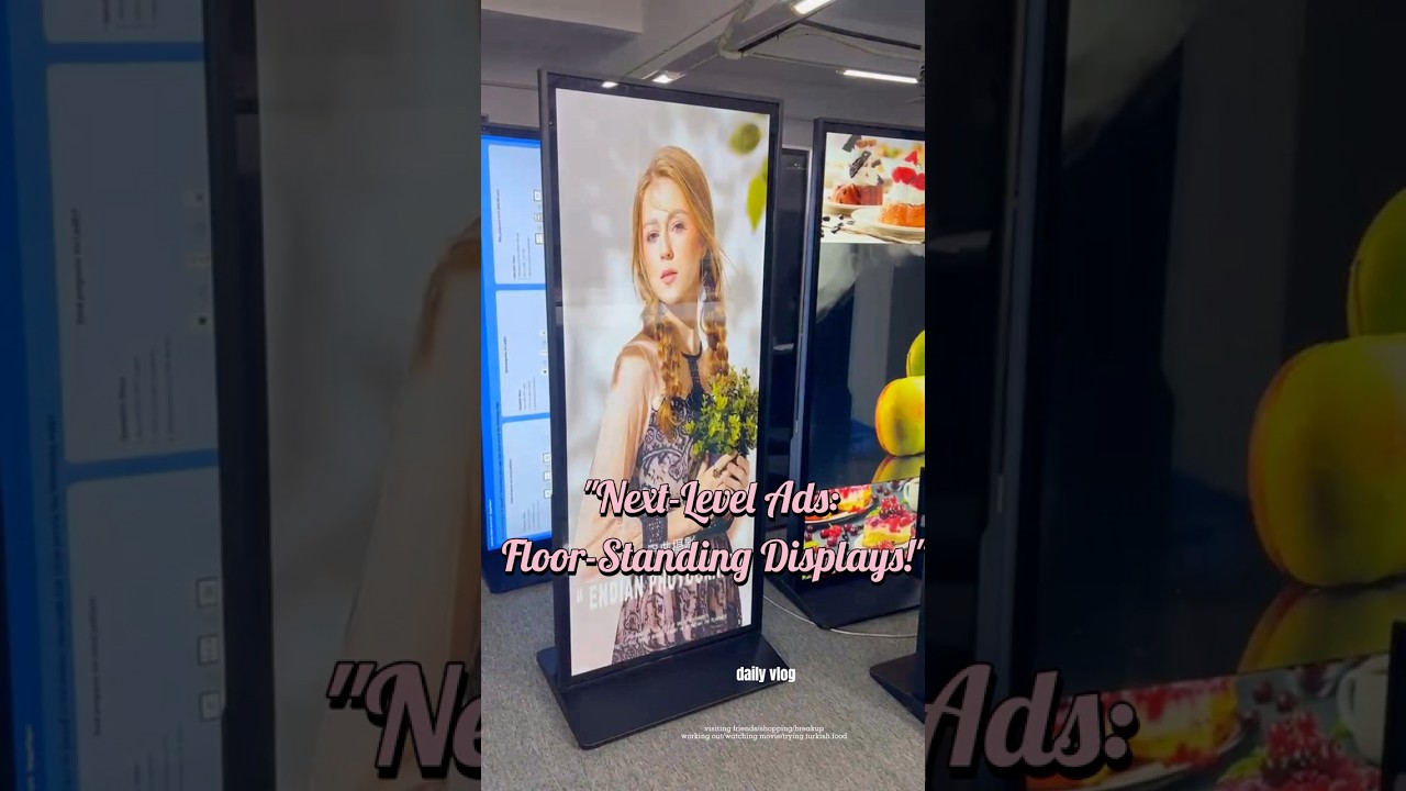 "Essential Tool for Business Innovation —  Floor Standing Digital Signage!"