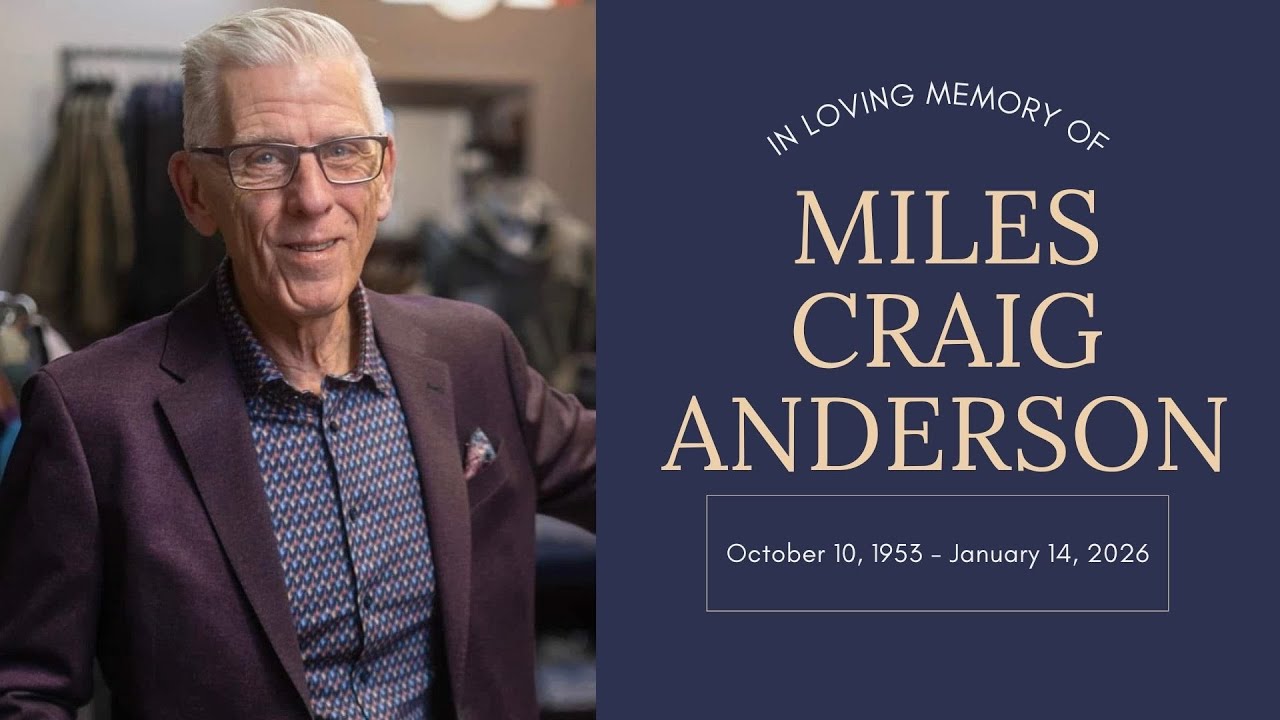 January 31st - Memorial Service for Miles Anderson