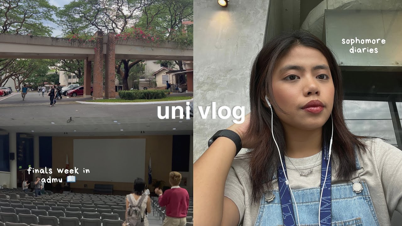 productive uni vlog 🍵 finals week in ateneo, cafe studying, last days as a sophomore & life update 💻