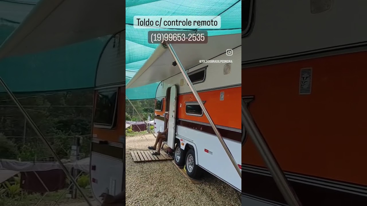 TOLDO PARA MOTOR HOME COM CONTROLE REMOTO #toldos  #toldo #campista #camping