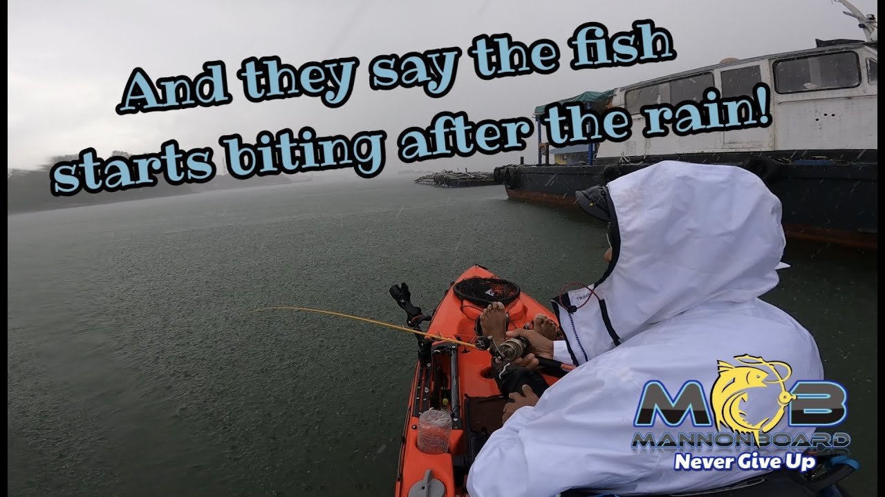 No fish after the rain.... - Kayak Fishing Singapore