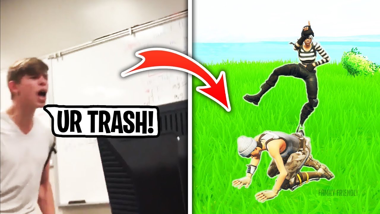 Trash Talker at My School 1v1s Me In Fortnite... (I DESTROY HIM)