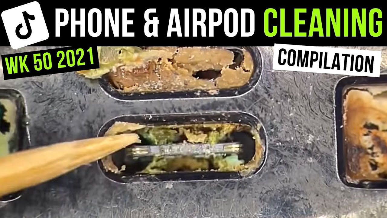 Best of Phone and AirPods cleaning videos Week 50 2021 TikTok PhoneFixCraft viral video compilation