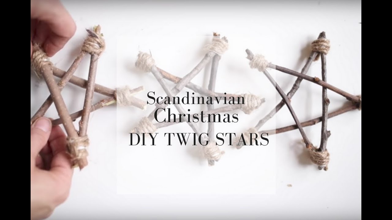 Scandinavian Christmas Decorations- DIY Twig Stars