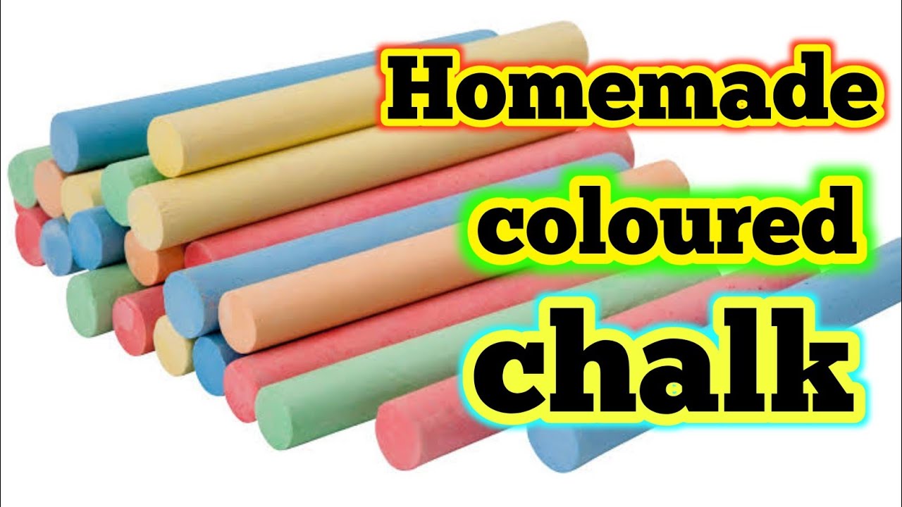 Diy homemade coloured chalk|How to make chalk at home|Diy chalk|Homemade coloured chalks|Diy chalks