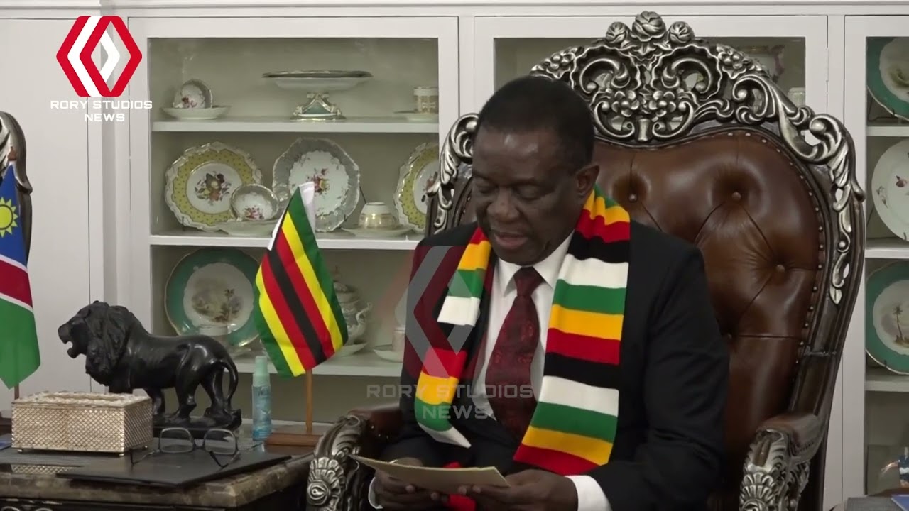 NAMIBIAN President Netumbo Nandi-Ndaitwah, with President Mnangagwa at State House in Harare