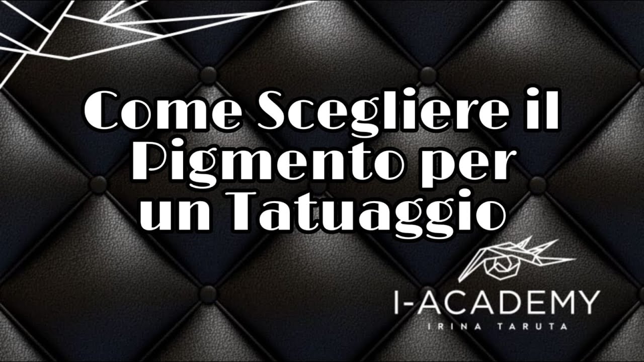 Come Scegliere il Pigmento per un Tatuaggio