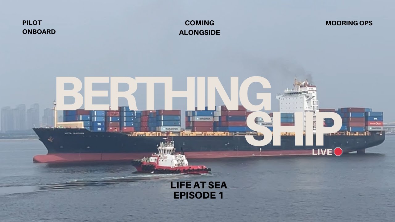 Behind the Scenes: How a Ship Arrives & Berths Safely at Port  PART 1 #ship #lifeatsea
