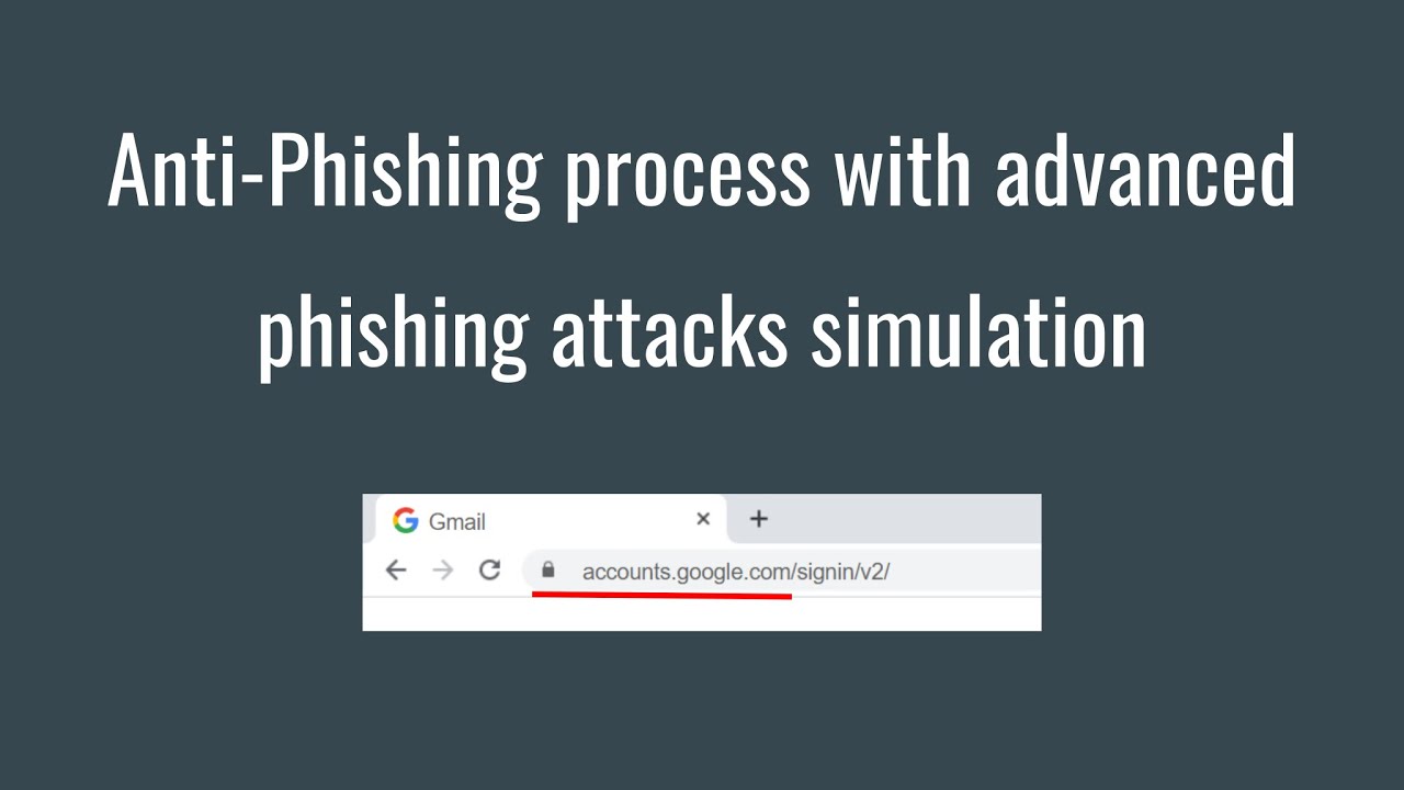 Anti-Phishing process with advanced phishing attacks simulation