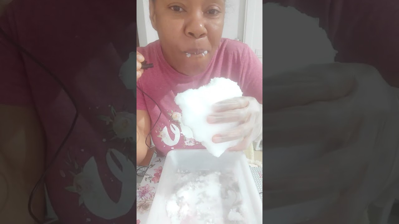 ASMR VIDEO/ EATING SOFT FROST ON TRAY / ICE 🍧