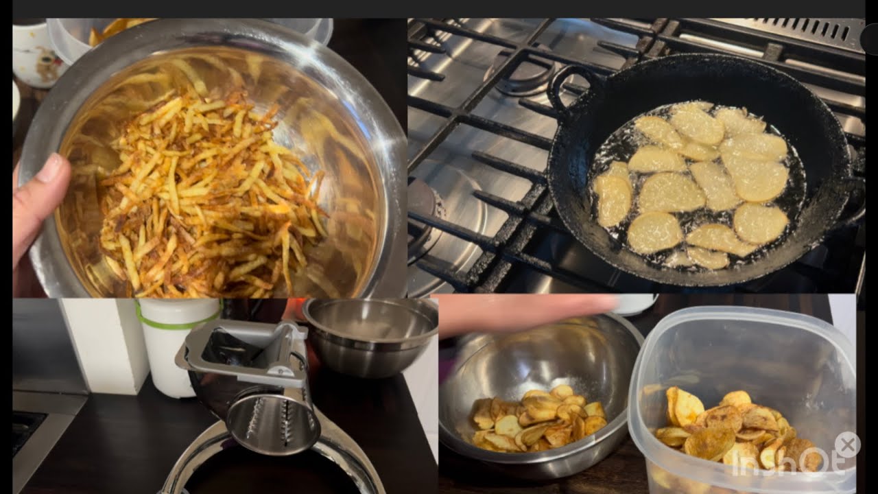 Как приготовить картофельные чипсы 👌😋