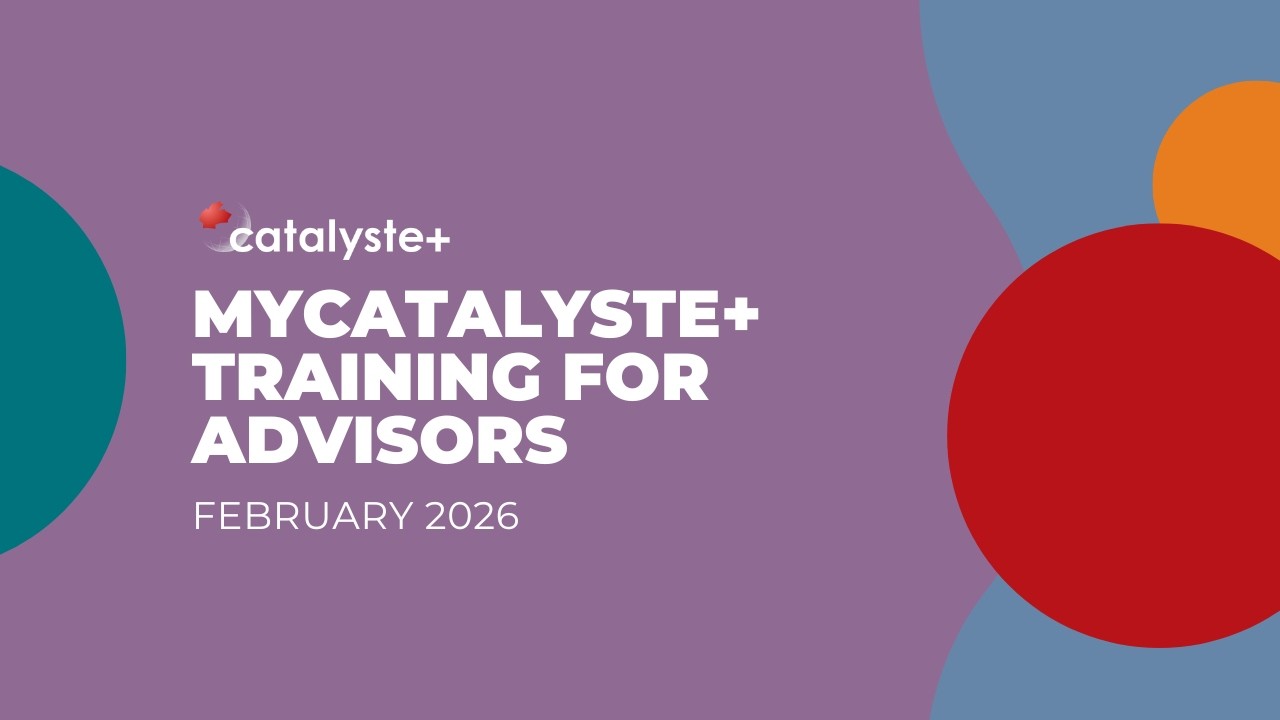 myCatalyste+ Training in English