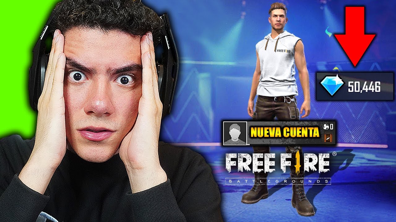 ME CREE UNA NUEVA CUENTA EN FREE FIRE Y RECARGUE 50 MIL DIAMANTES PARA CHETARLA *epico* | TheDonato