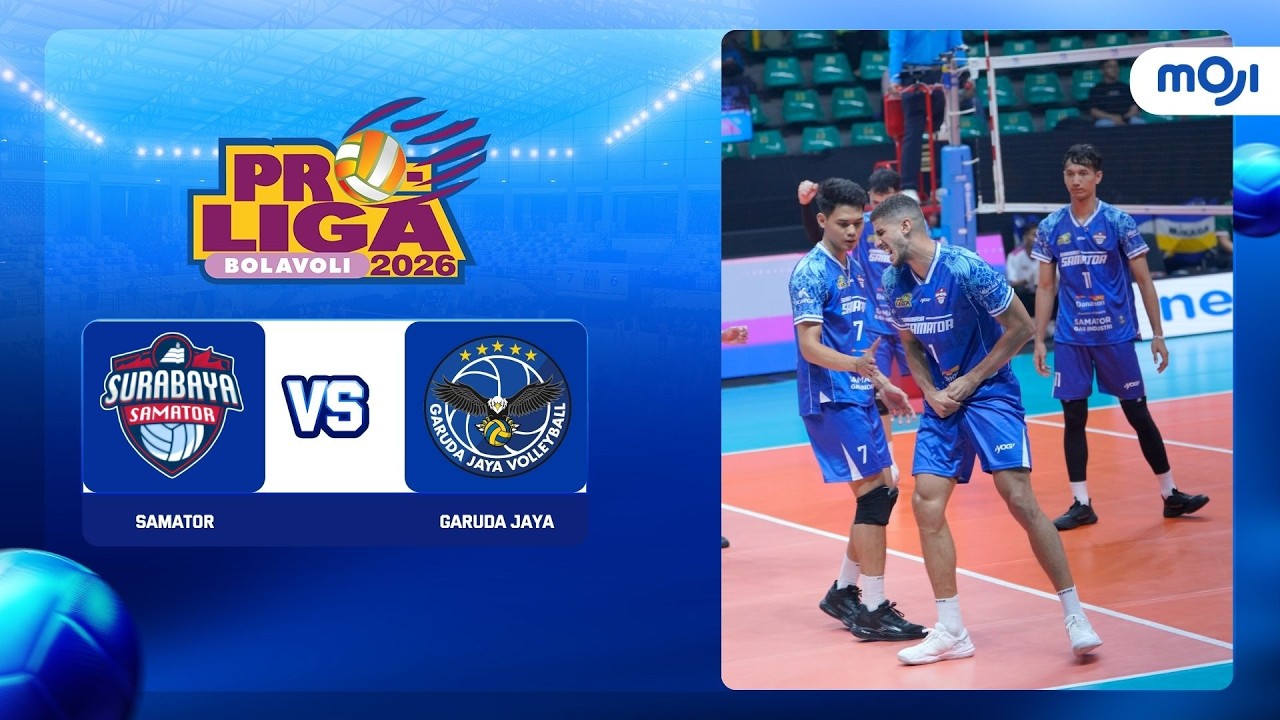 Samator  3 - 1 Garuda Jaya | Highlight Final Four Proliga Putra 2026 | Moji