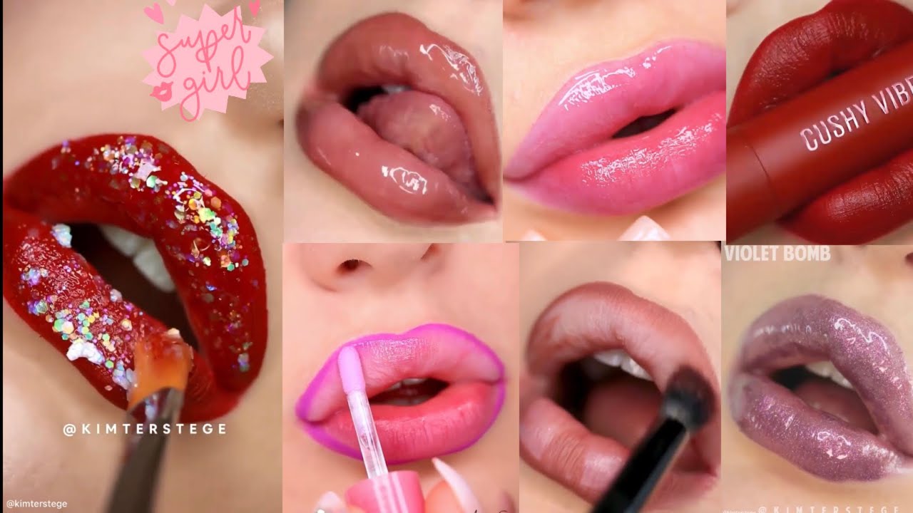 🌺Amazing Lip Gloss Tutorial 💄Lip Art 💄Best Lipstick Swatch🌺