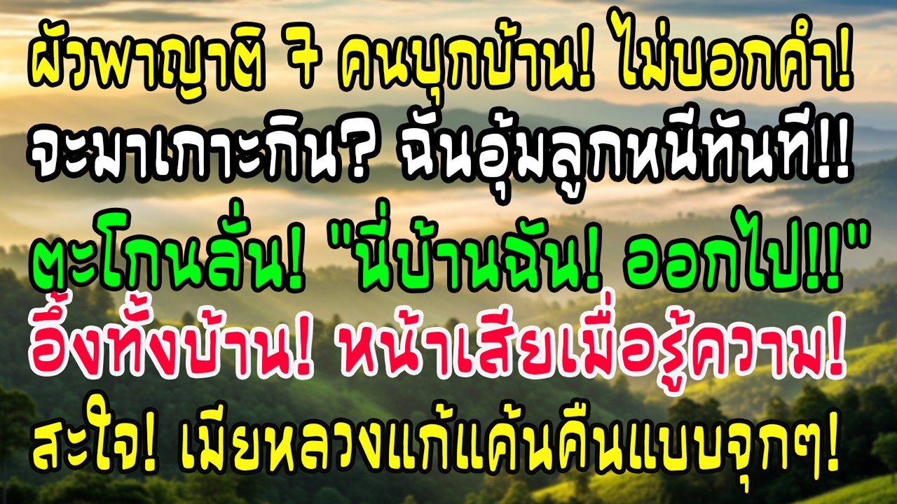 ผัวพาญาติ7คนย้ายเข้าโดยไม่บอก ฉันอุ้มลูกออกแล้วบอกบ้านนี้ของฉัน