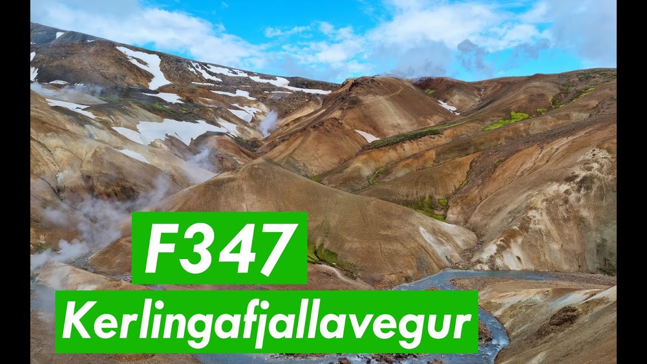 F347 to Kerlingarfjöll (full drive), F-roads Iceland 4K