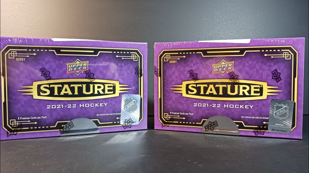 🆕️ 2021-22 UPPER DECK STATURE 🏒 HOCKEY HOBBY BOX (×2) BREAK 🆕️ #hockeycards #upperdeck #stature #nhl