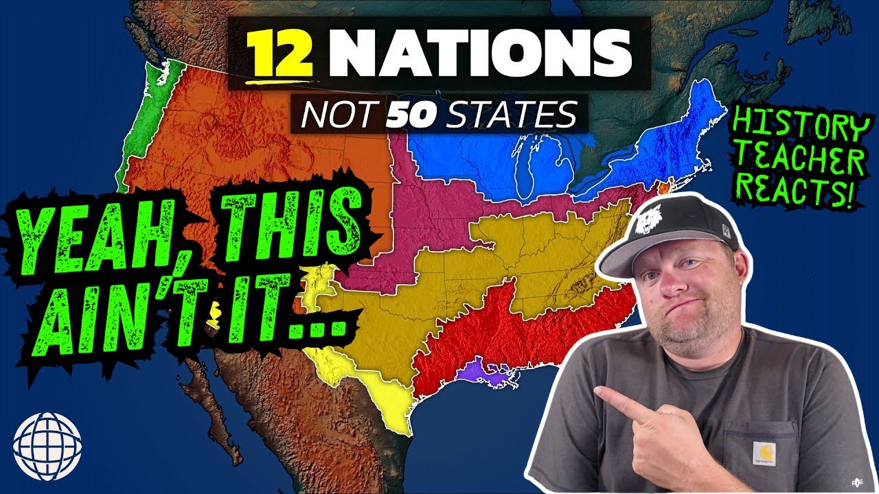 Why The US Is Really 12 Nations (Not 50 States) | History Teacher Reacts | Geography by Geoff