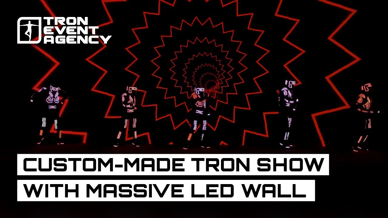 Tron Dance Show – Fully Synchronized with a Massive LED Wall