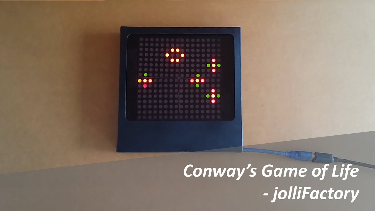 Arduino based Bi-color LED Matrix Conway's Game of Life