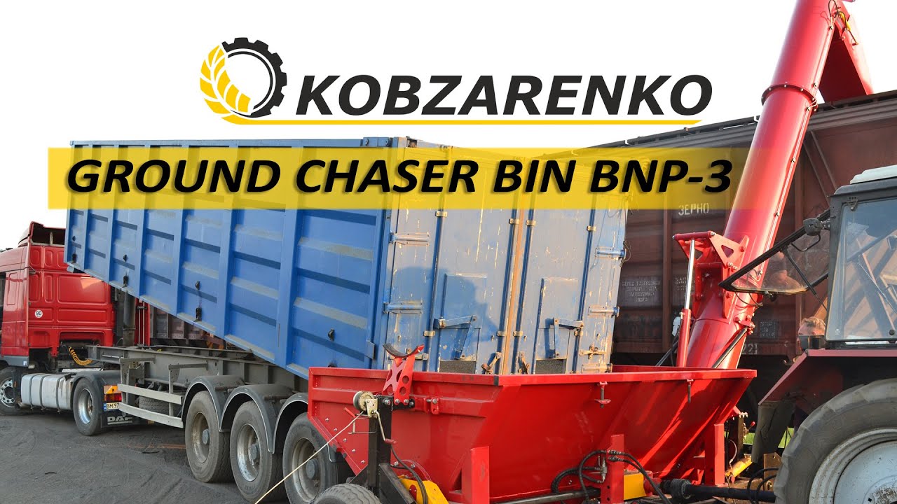 Ground chaser bin BNP-3. Loading of the wagon - Productivity 250 t/h