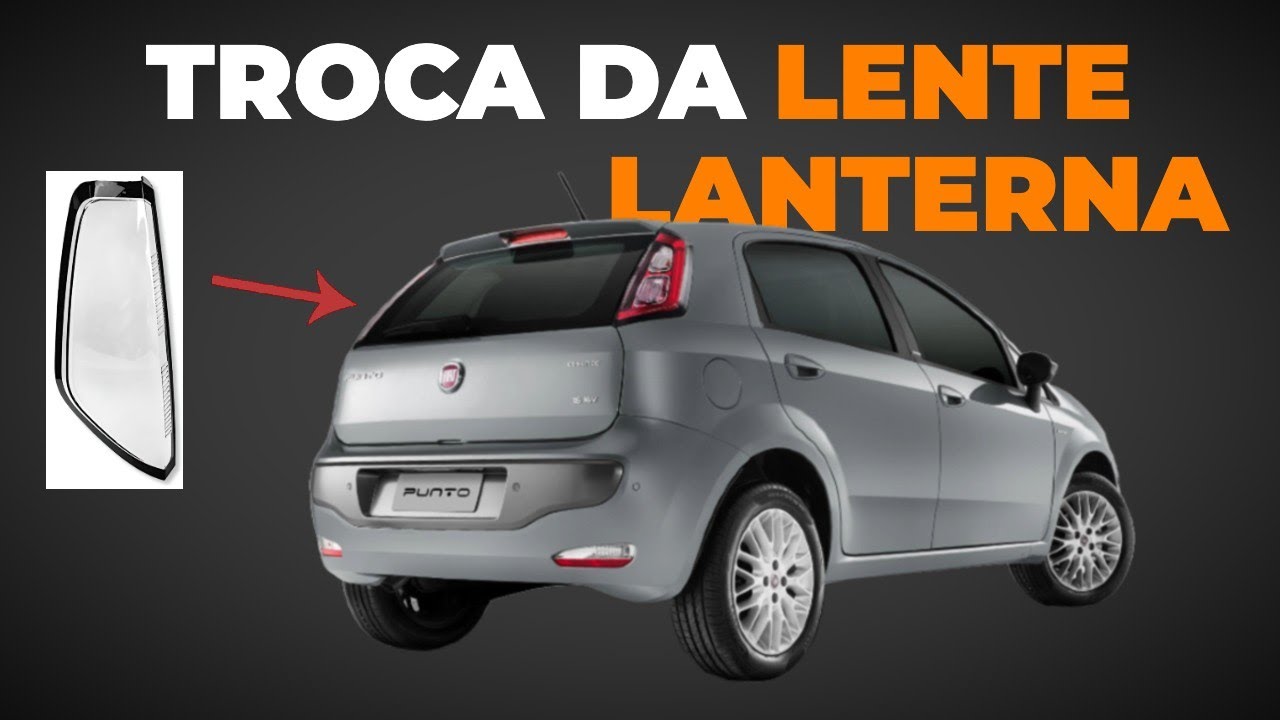 Trocando a LENTE da LANTERNA traseira do FIAT PUNTO em casa | Tutorial Passo a Passo
