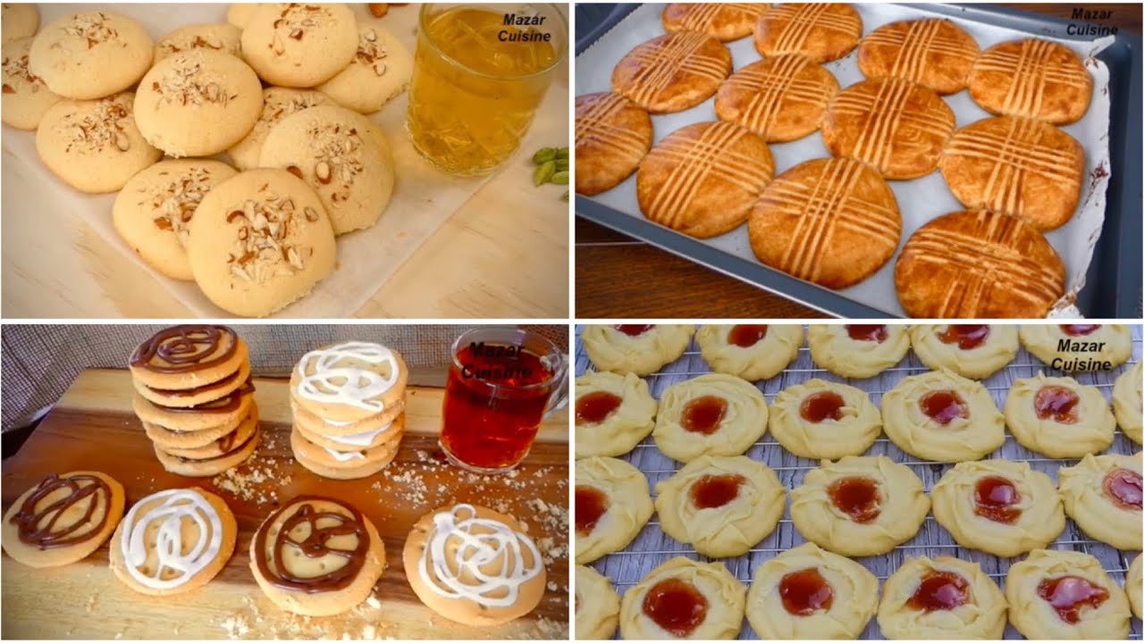 4 Afghan Kulcha Eid Special Recipes
چهار نوع کلچه بسیار آسان برای عید 
Eid Cookies Dessert Recipes