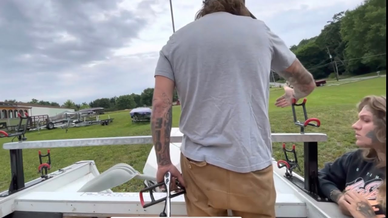 Starcraft BOAT RESTORATION Catfish ROD RACK Install MONSTER ROD HOLDERS