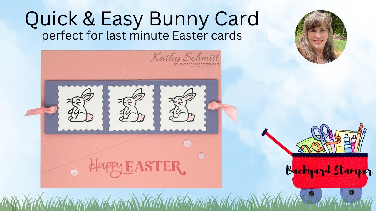 Quick & Easy Bunny Card - perfect for last minute Easter cards