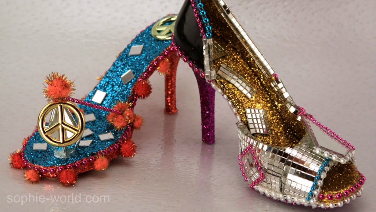 Creating Mardi Gras Shoes On ABC10 Sac & Co. | Sophie's World