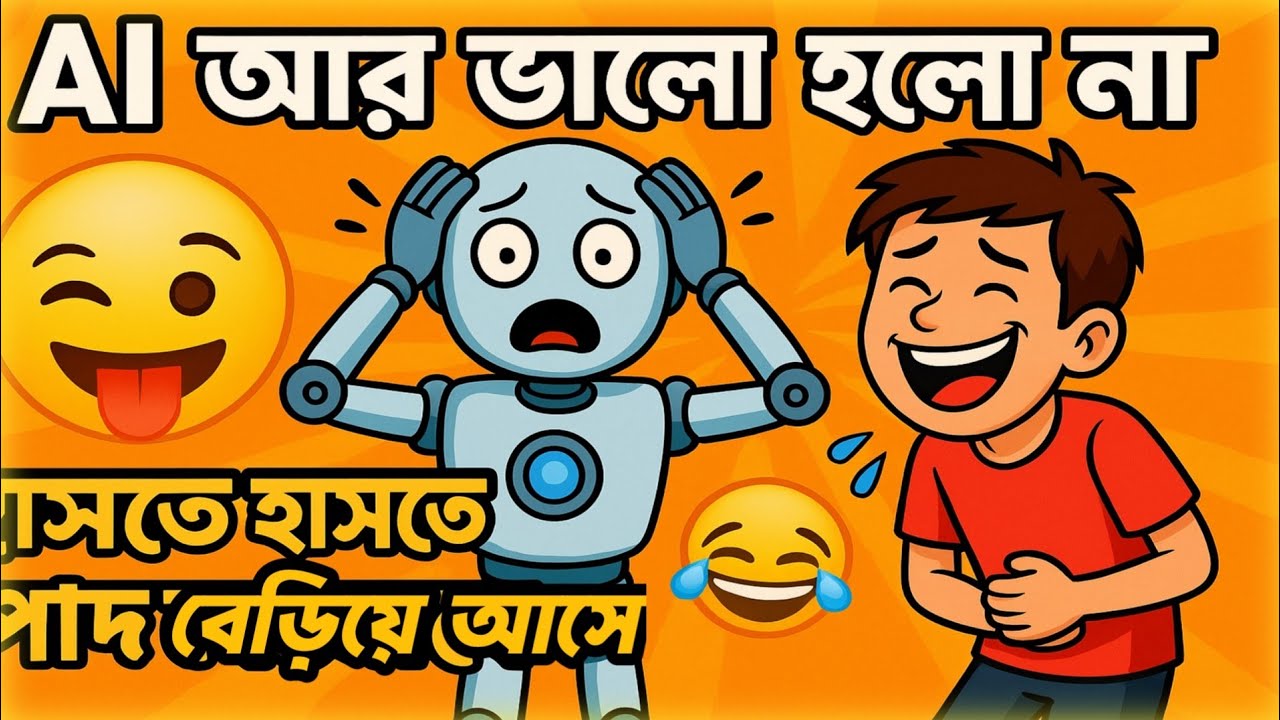 এআই আবারও পাগল! 😂 | AI Funny Bangla Comedy Video 2025 | Man Fun BD