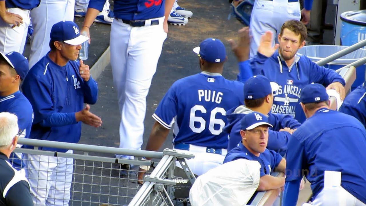 Dodger 2015 Dugout Craziness Yesterday 4-4-15