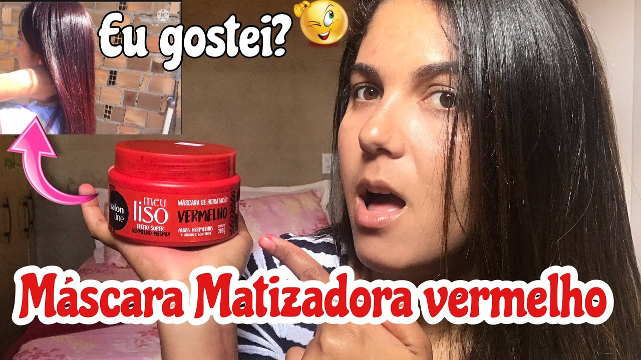 TESTEI MATIZADOR VERMELHO DA SALON LINE