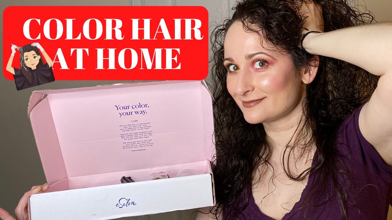 AT-HOME HAIR COLOR | First Time eSalon Experience | Easy Color Your Roots System | NO BUY YEAR 2020