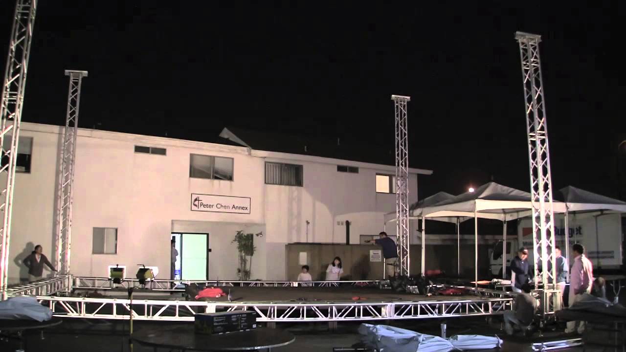 Matsuri 2011 stage roof setup video