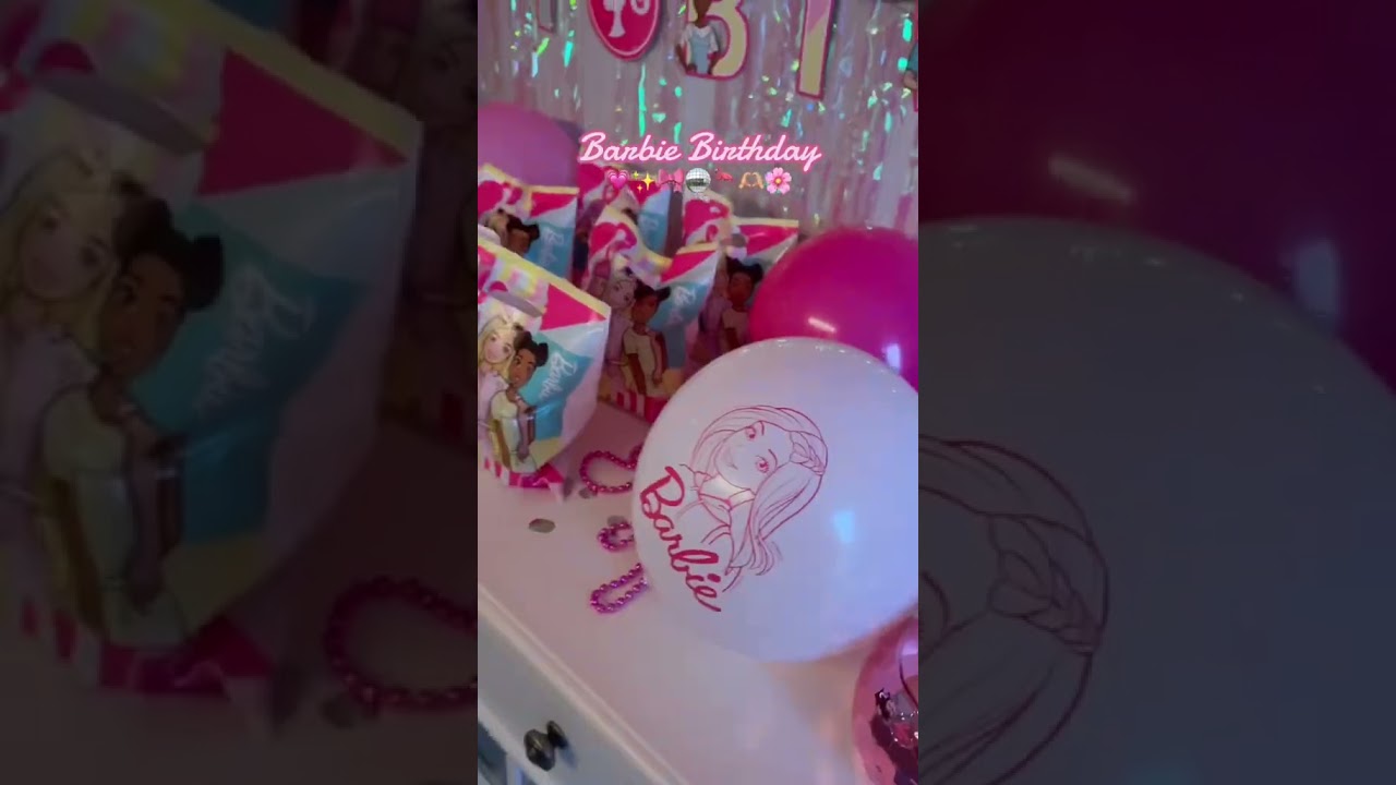 The cutest Barbie Birthday!!!🎀💛🦩💎 #barbie #barbieparty #barbiebirthday #barbiebirthdayparty