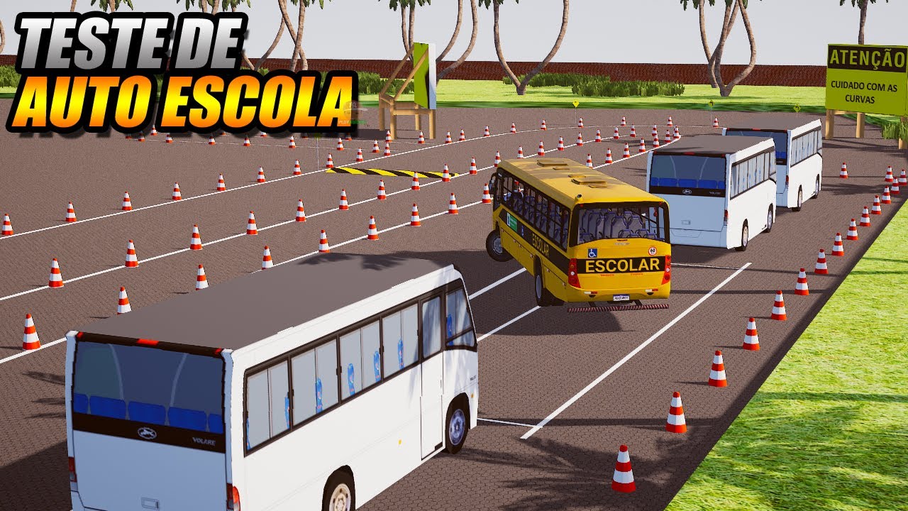 TESTE DE HABILITAÇÃO DE ÔNIBUS NA AUTO ESCOLA NO PROTON BUS SIMULATOR - G920